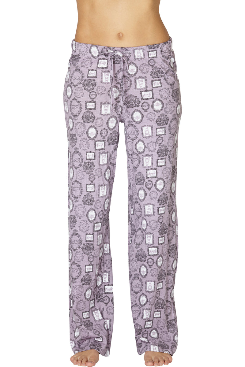 INTIMO Womens Comfy Printed Frames Cotton Sleep Pant