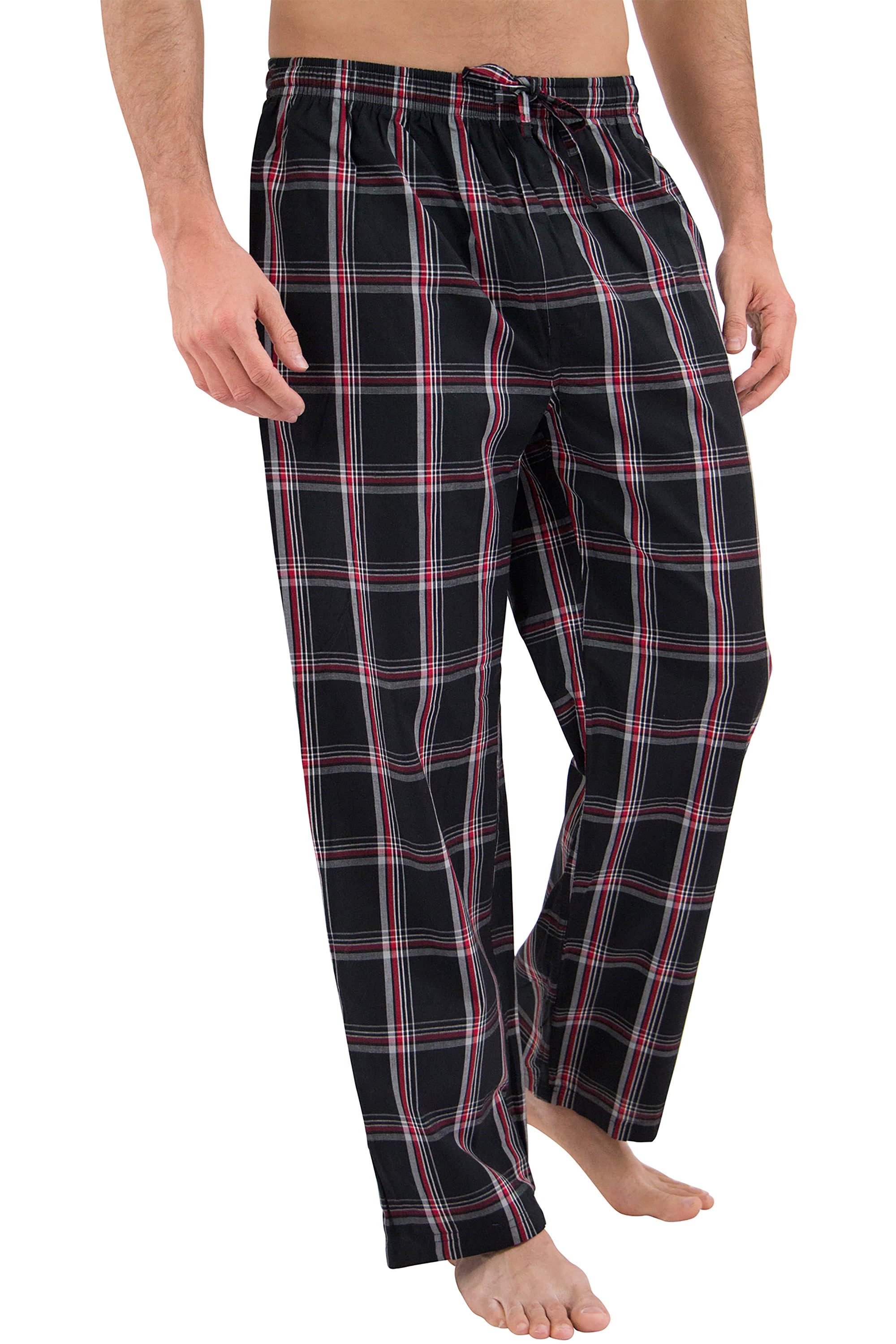 Intimo Men's Woven Knit Cotton Casual Lounge Sleep Pajama Pant Sleepwear Loungewear