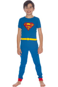 DC Comics Boys Superman Superhero Cotton Costume Pajama Set