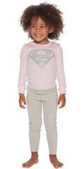 DC Comics Girls Supergirl 2 Piece Tight Fit Toddler