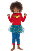 Wonder Woman Girls Toddler Tutu Pajama Set