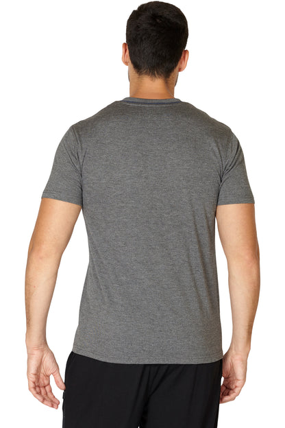 Black Brown Men's Soft Knit Adult Sleep Lounge Pajama T-Shirt