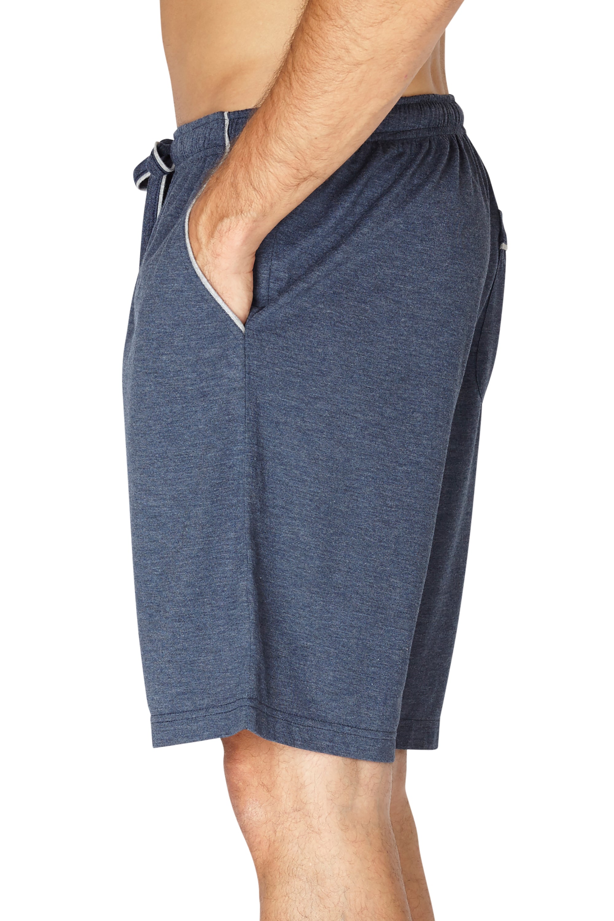 Mens Soft Knit Jam Workout Gym Loungewear Shorts