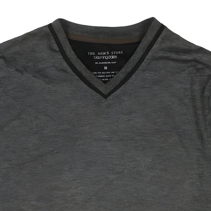 INTIMO Men's Soft Fabric Blend Knit Long-Sleeve V-Neck Adult T-Shirt