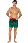 INTIMO Men's Velour Holiday Boxers with Hat