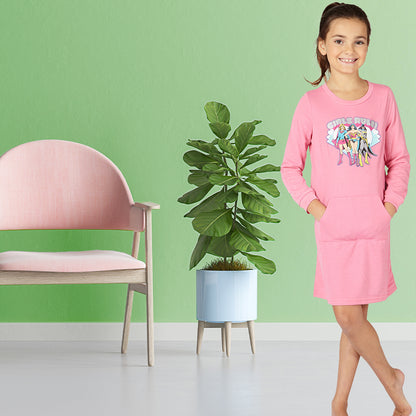 DC Comics Girls Rule Supergirl Batgirl Wonder Woman French Terry Nightgown