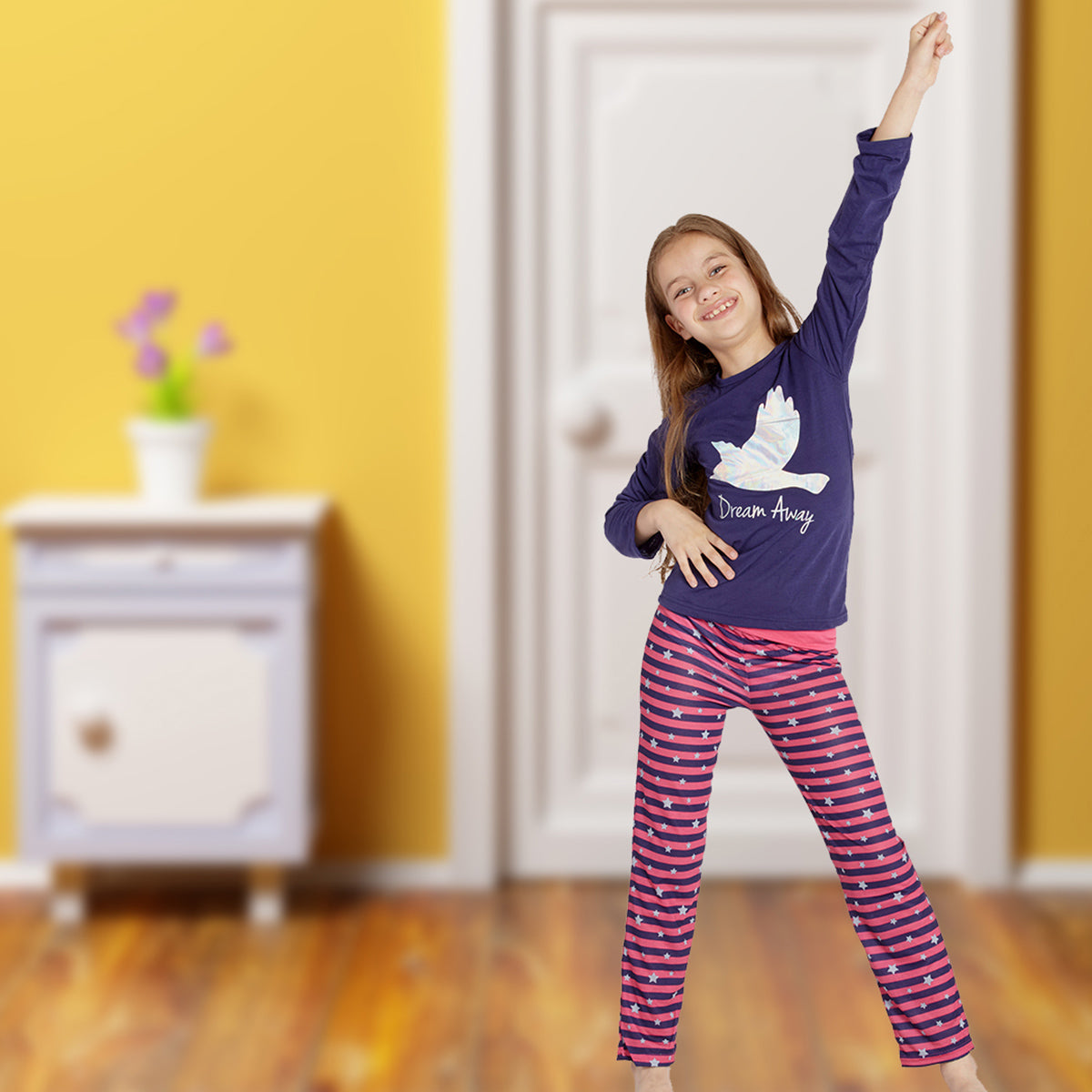 INTIMO Chloe and Olivia Kids Dream Away Pajamas