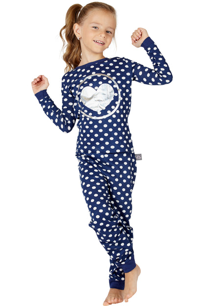 Chloe & Olivia Heart Emoji LULU Justice Star Cotton Girls Fashion Pajama Set