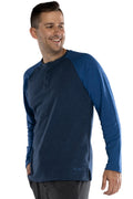 Intimo Men's Cotton Rayon Soft Fleece Henley Long Sleeve Shirt