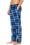 Intimo Mens Microfleece Plaid Lounge Pant