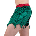 Max Deco Green Velvet Elf Boxers Holiday Boxer Shorts with Jingle Bells