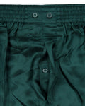 Intimo Mens Classic Herringbone Pattern Silk Boxers (Hunter Green, Medium)