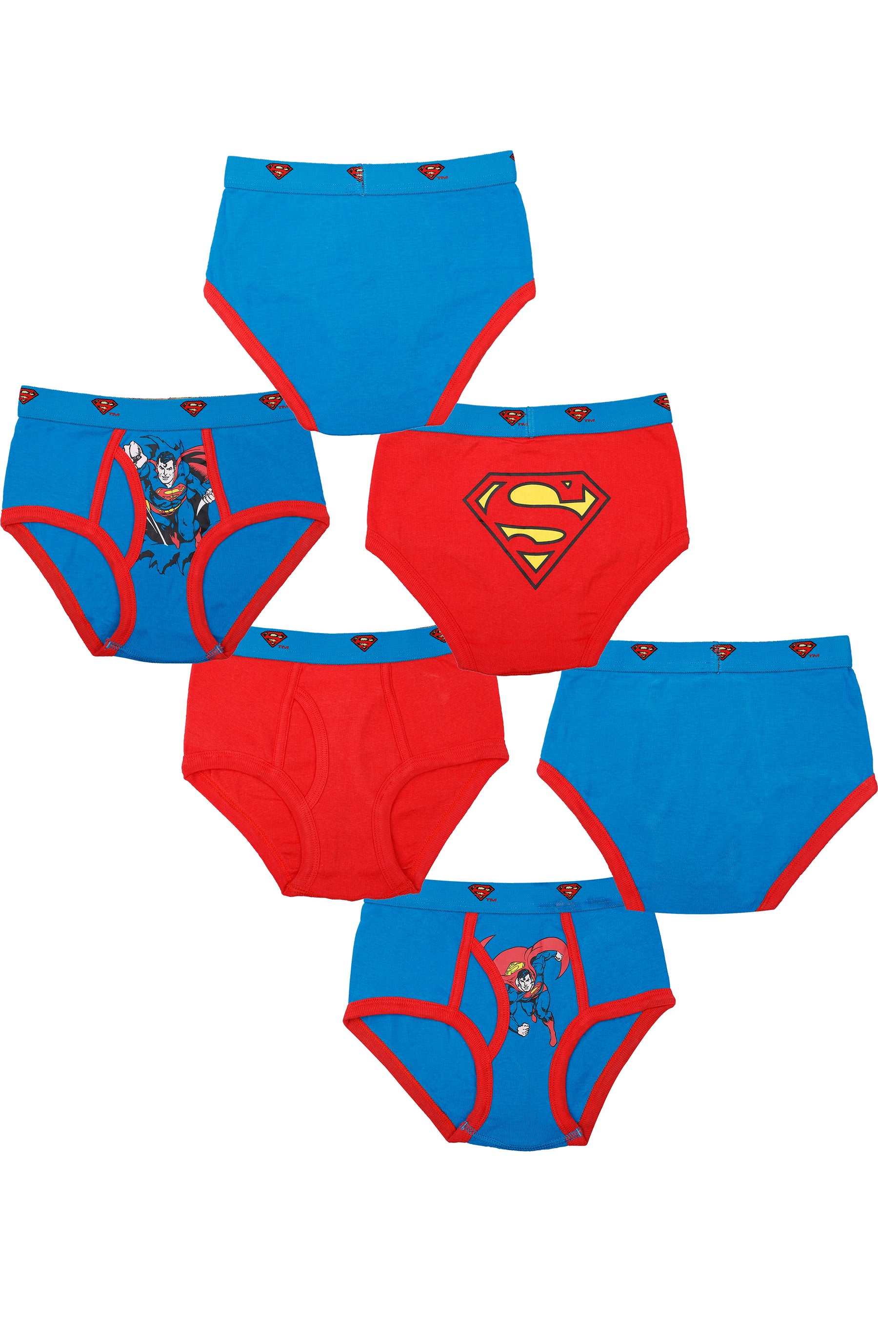 Men's Green Official Superman: Logo Pattern Briefs Underwear