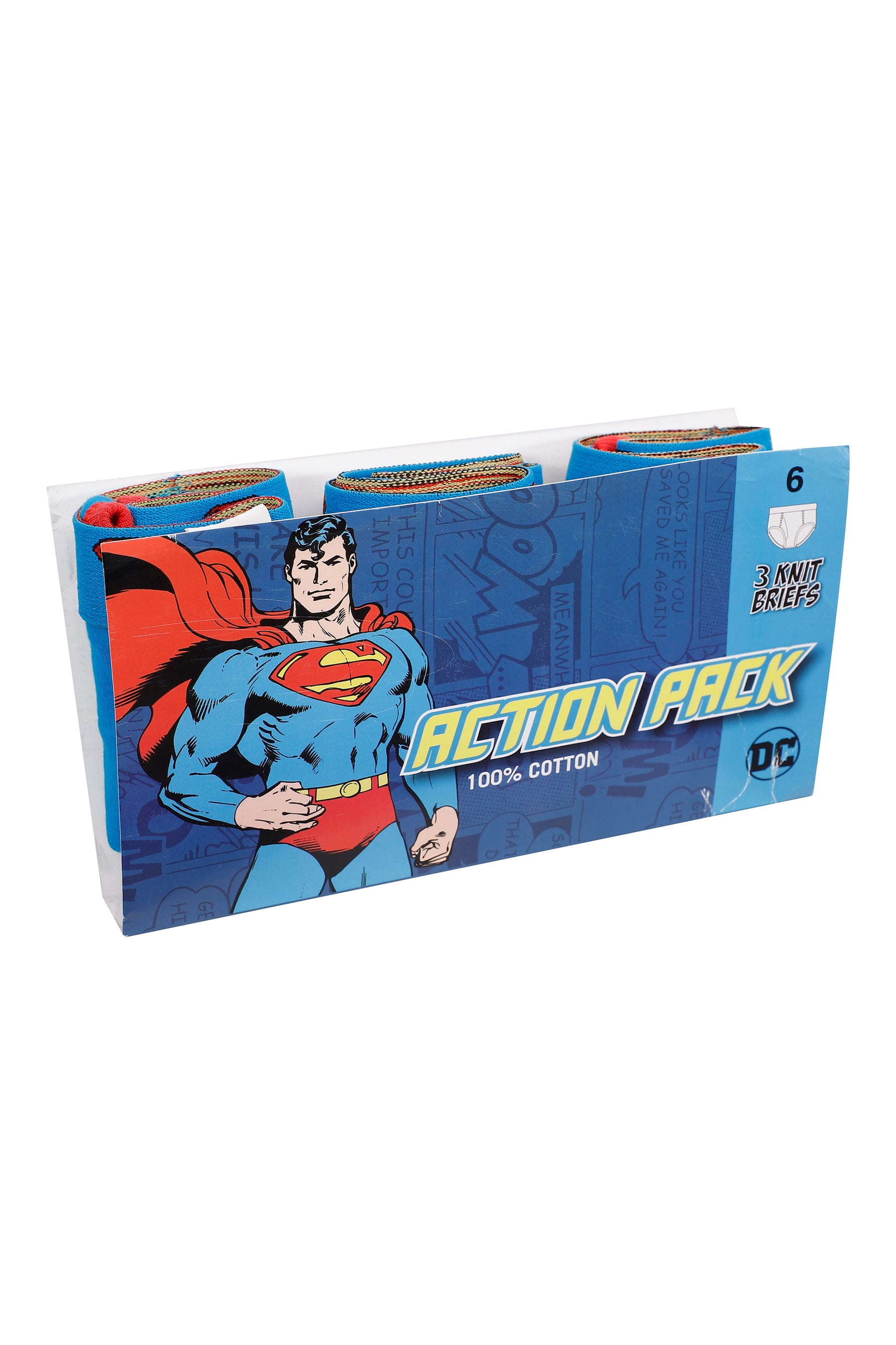  DC Comics Boys 'Justice League Superman' Brief Underwear Pack,  Multi, 8: Clothing, Shoes & Jewelry