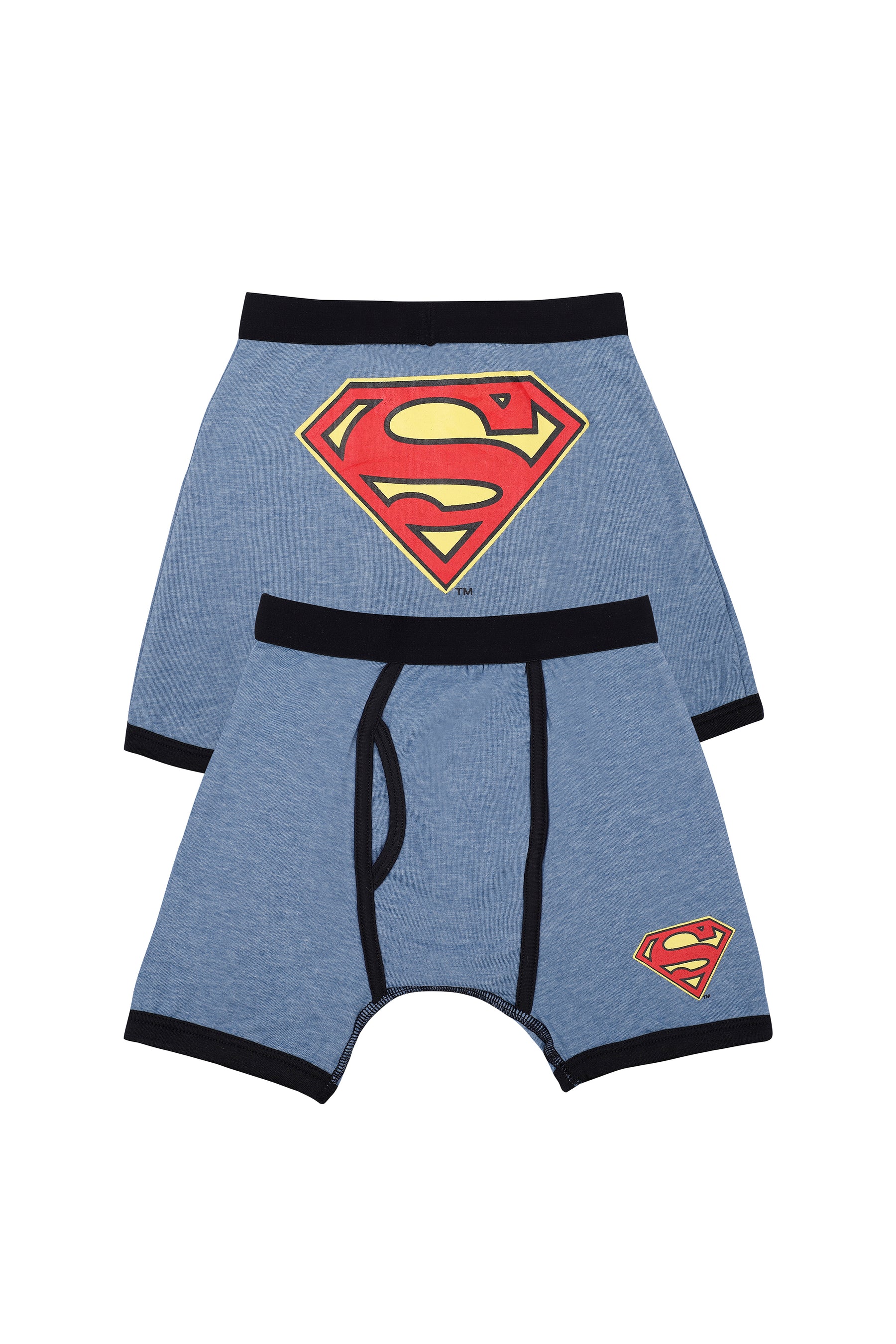DC Comics Superman Mens Blue Character Underwear Boxers