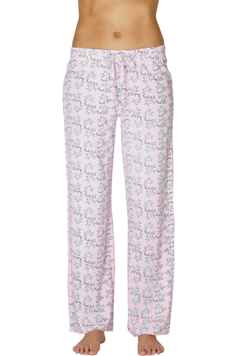 INTIMO Womens Ooh La Printed Pajama Sleep Pants