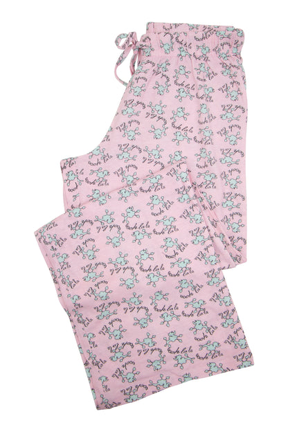 INTIMO Womens Ooh La La Poodle Printed Pajama Sleep Pants
