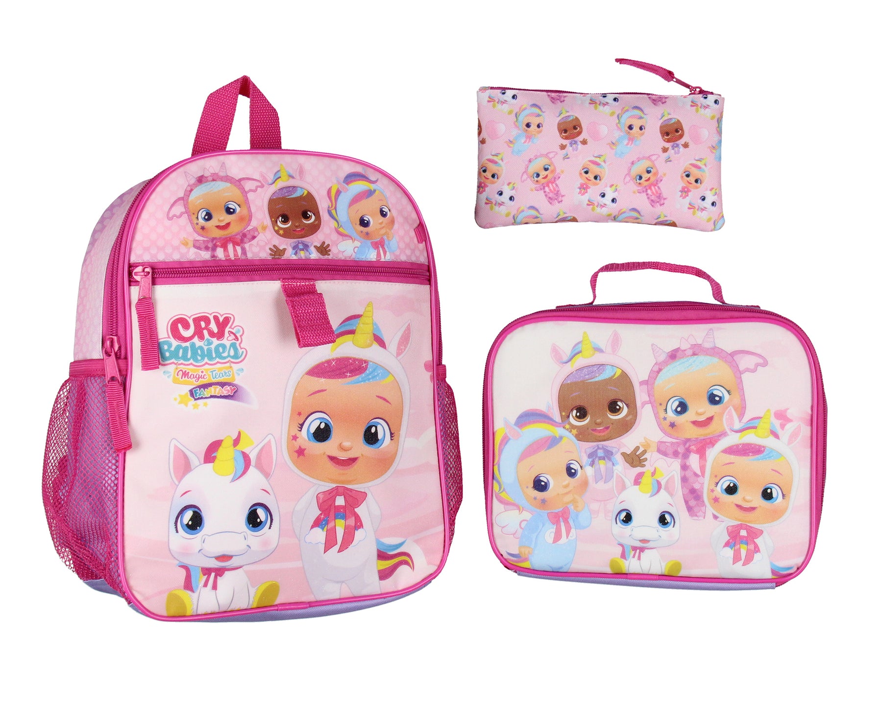 Pink backpack shop and lunchbox