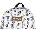 Peanuts Snoopy Charlie Brown Sally Linus Cute School Travel Backpack With Faux Leather Bottom