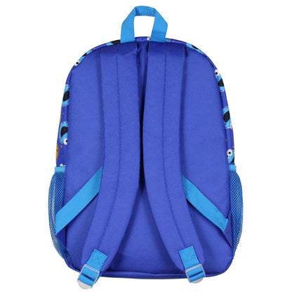 Sesame Street Cookie Monster C Is For Cookie Dual-Compartment Backpack Bag 16"