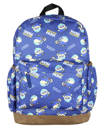 South Park Backpack Cop Cartman Respect My Authority School Bookbag