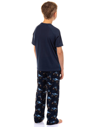 Monster Jam Boys' Megalodon Predator Truck Sleep Pajama Lounge Set