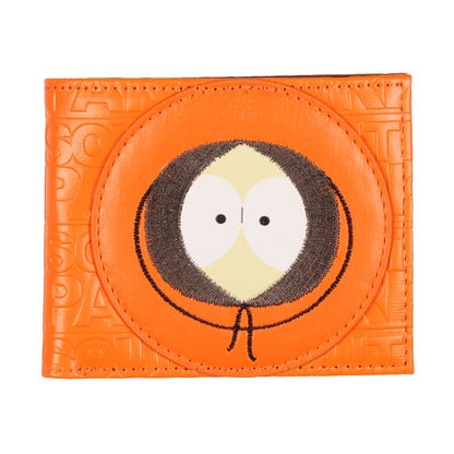 South Park Bi-Fold Wallet Allover Embossed Embroidered Kenny Face Billfold