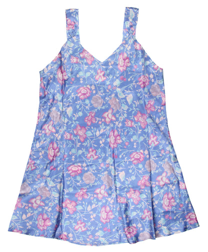 Intimo Womens Geometric Plus Size Chemise V-Neck Sleeveless Pajama Top Sleepwear (1X)