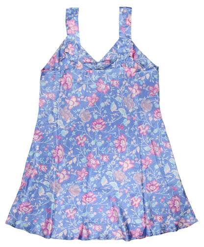 Intimo Womens Geometric Plus Size Chemise V-Neck Sleeveless Pajama Top Sleepwear (1X)