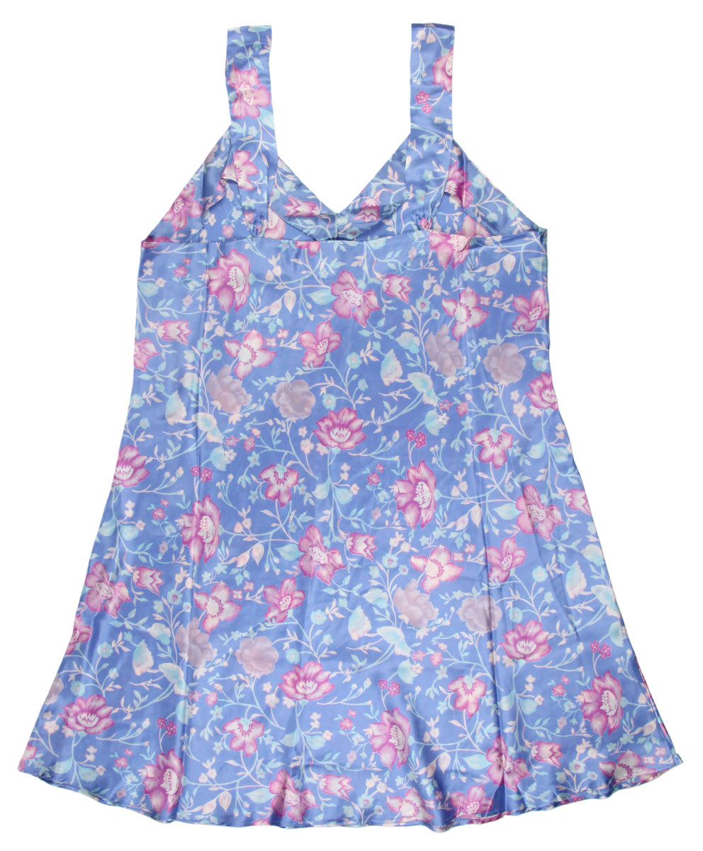 Intimo Womens Geometric Plus Size Chemise V-Neck Sleeveless Pajama Top Sleepwear (1X)