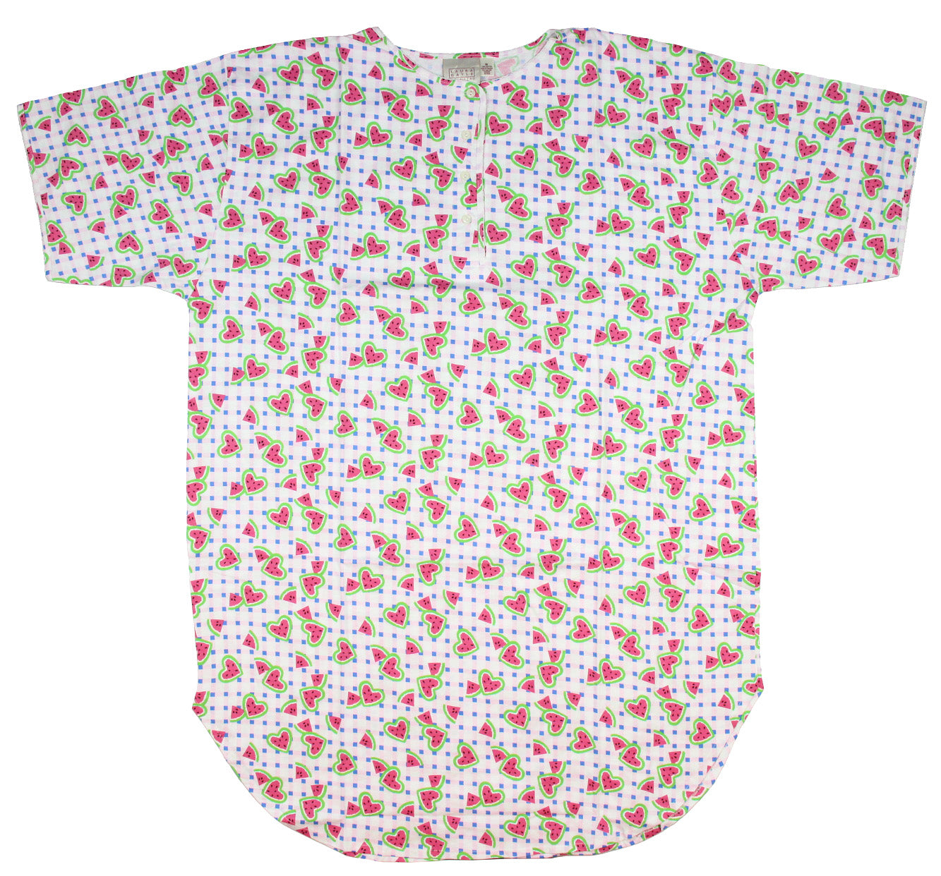Intimo Womens Plus Size Novelty Cotton Knit Sleep Night Shirt
