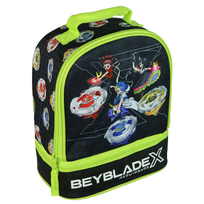Beyblade X Team Lunch Box Dual-Compartment Insulated Tote Bag 10"