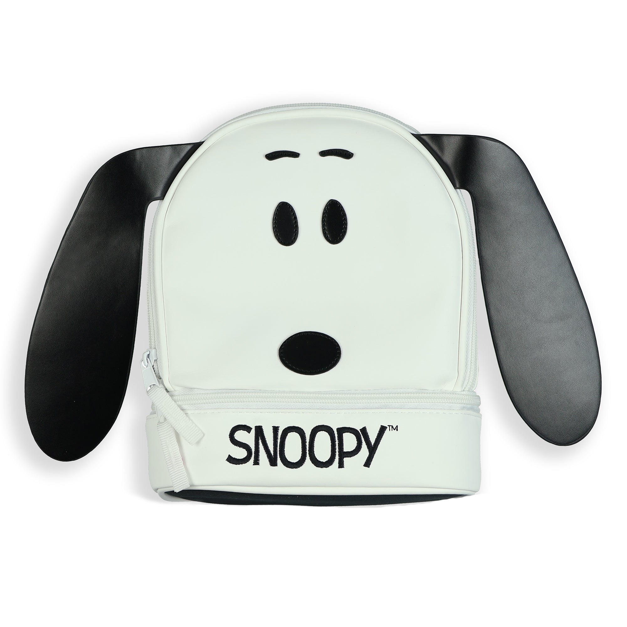 Peanuts Lunch Bag Snoopy Dual Insulated Dual Compartment Tote 10"