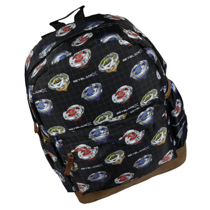 BeybladeX Backpack Allover Spinner Grid Design 16" Bag with Adjustable Straps