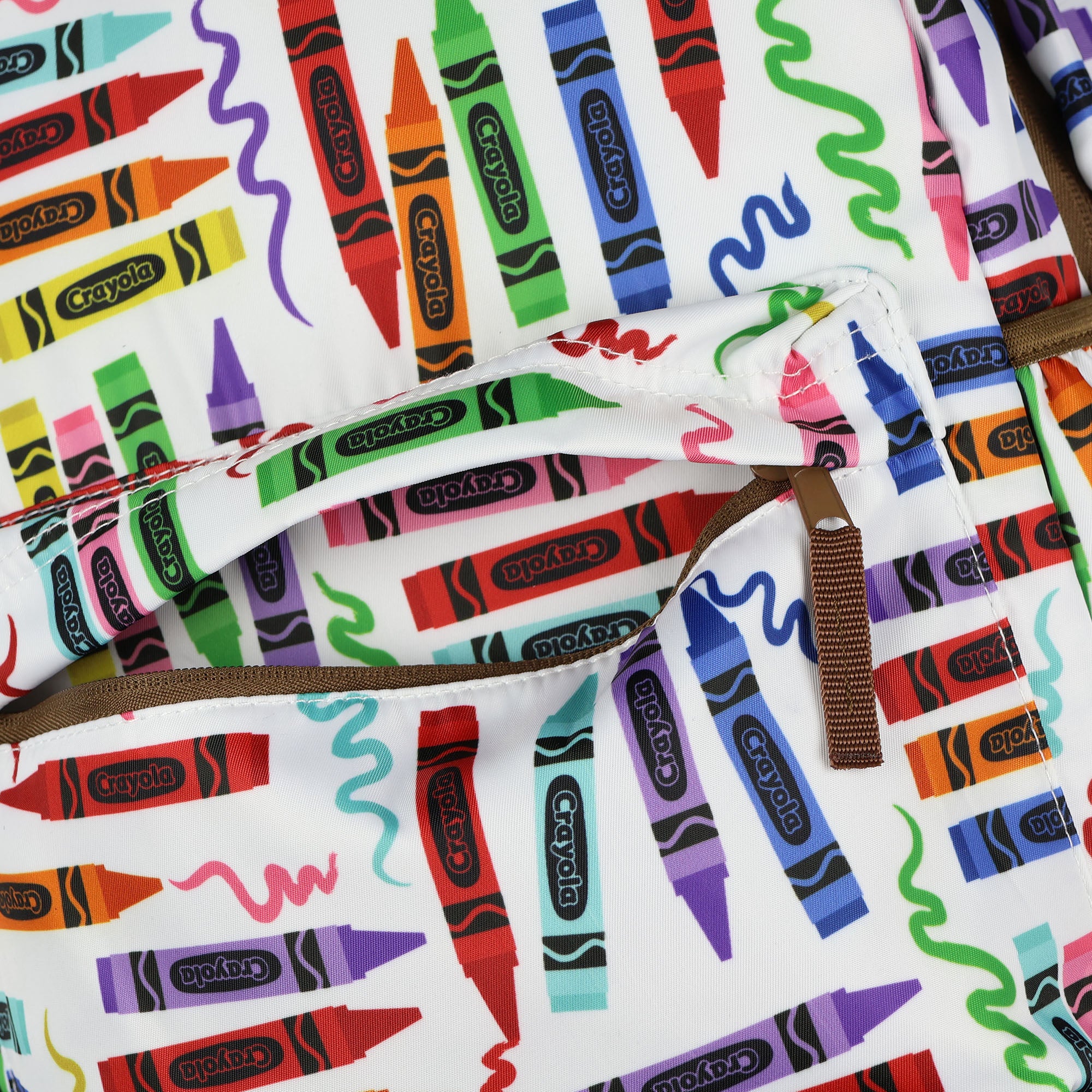Crayola Crayons Backpack Rainbow Doodles 16" Bag with Adjustable Straps