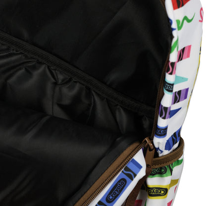 Crayola Crayons Backpack Rainbow Doodles 16" Bag with Adjustable Straps