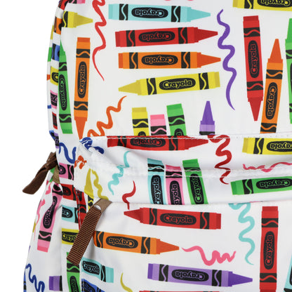 Crayola Crayons Backpack Rainbow Doodles 16" Bag with Adjustable Straps