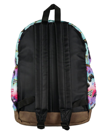Monster Jam Backpack Sparkle Smash All Over Design 16" Book Bag School