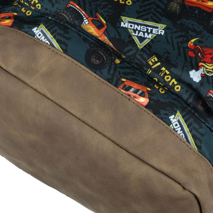 Monster Jam El Toro Loco 16" Backpack with Allover Print with Adjustable Straps
