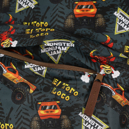 Monster Jam El Toro Loco 16" Backpack with Allover Print with Adjustable Straps