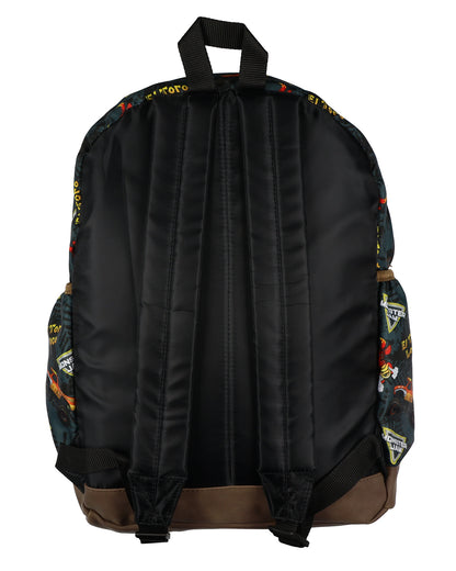 Monster Jam El Toro Loco 16" Backpack with Allover Print with Adjustable Straps