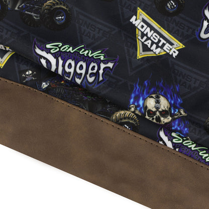 Monster Jam Backpack Allover Son-Uva Digger Print Design 16" Book Bag