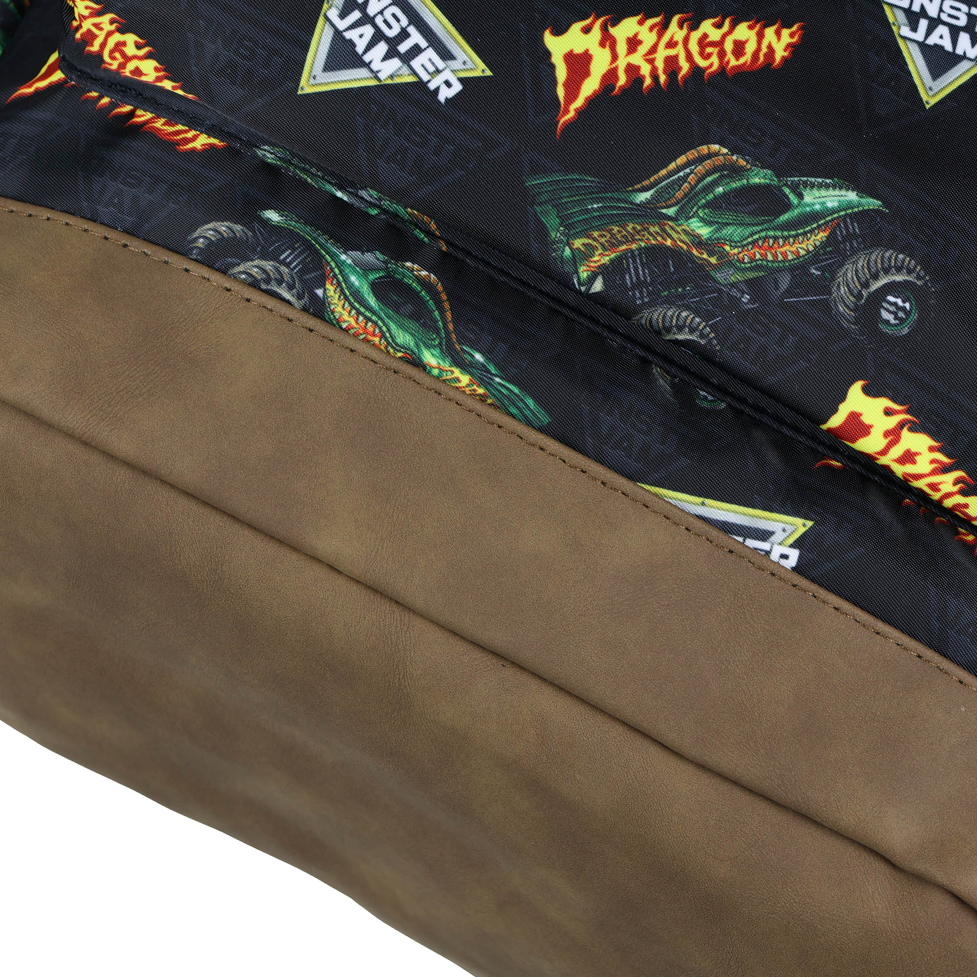 Monster Jam Dragon 16" Backpack with Adjustable Straps with Allover Print Design
