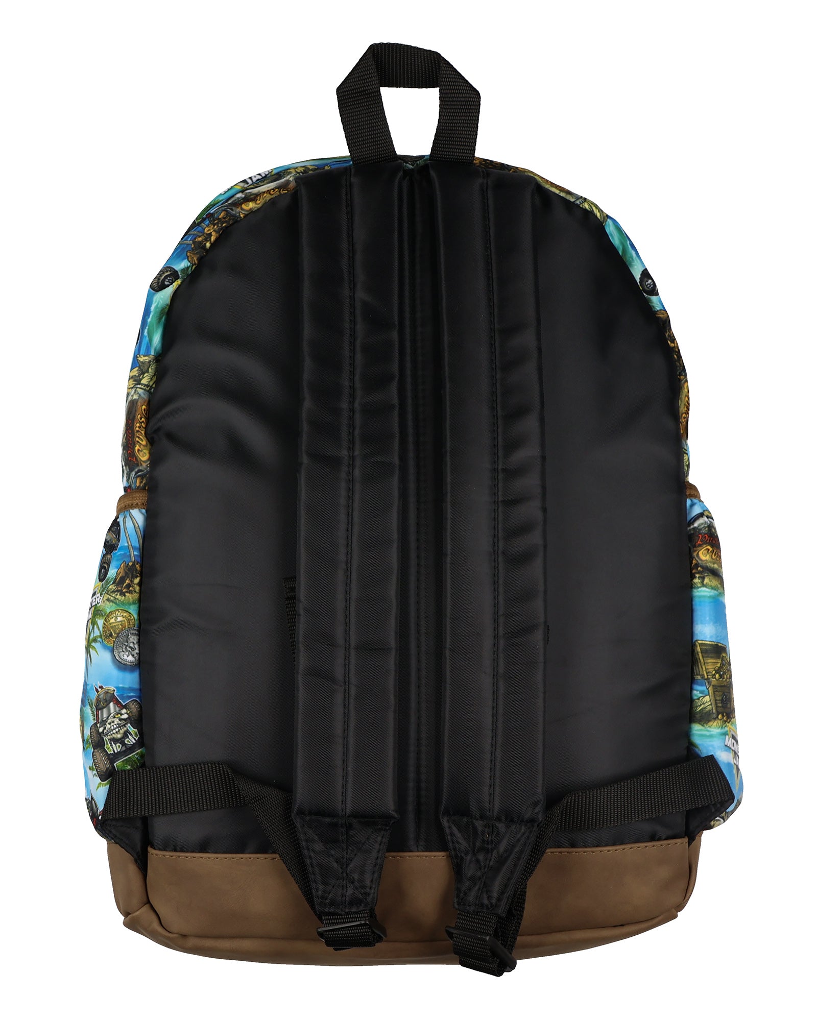 Monster Jam Backpack Pirate Curse All Over Design 16" Book Bag School