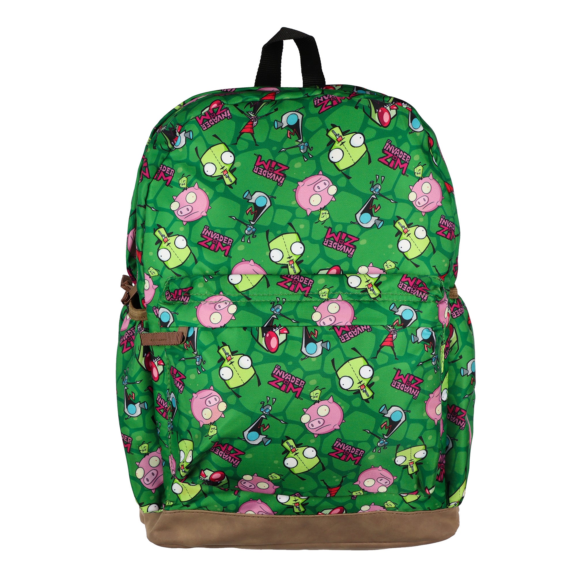 Invader Zim Backpack Piggy GIR and ZIM All-Over Design 16" with Adjustable Straps