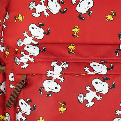 Peanuts Snoopy & Woodstock  Backpack Dancing Friend All-Over Design 16" Book Bag