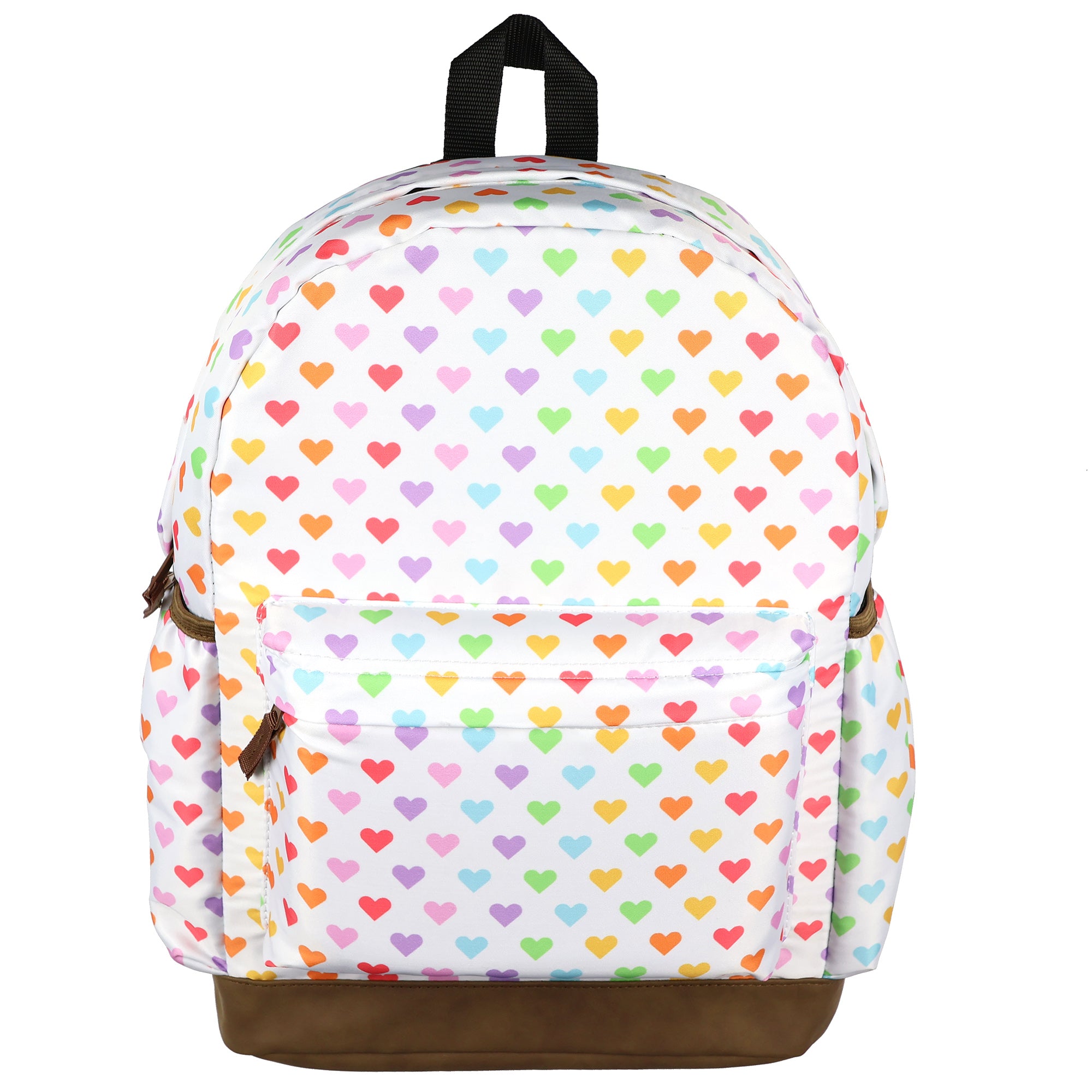 PJammy Rainbow Hearts Backpack All-Over Design 16" Book Bag School