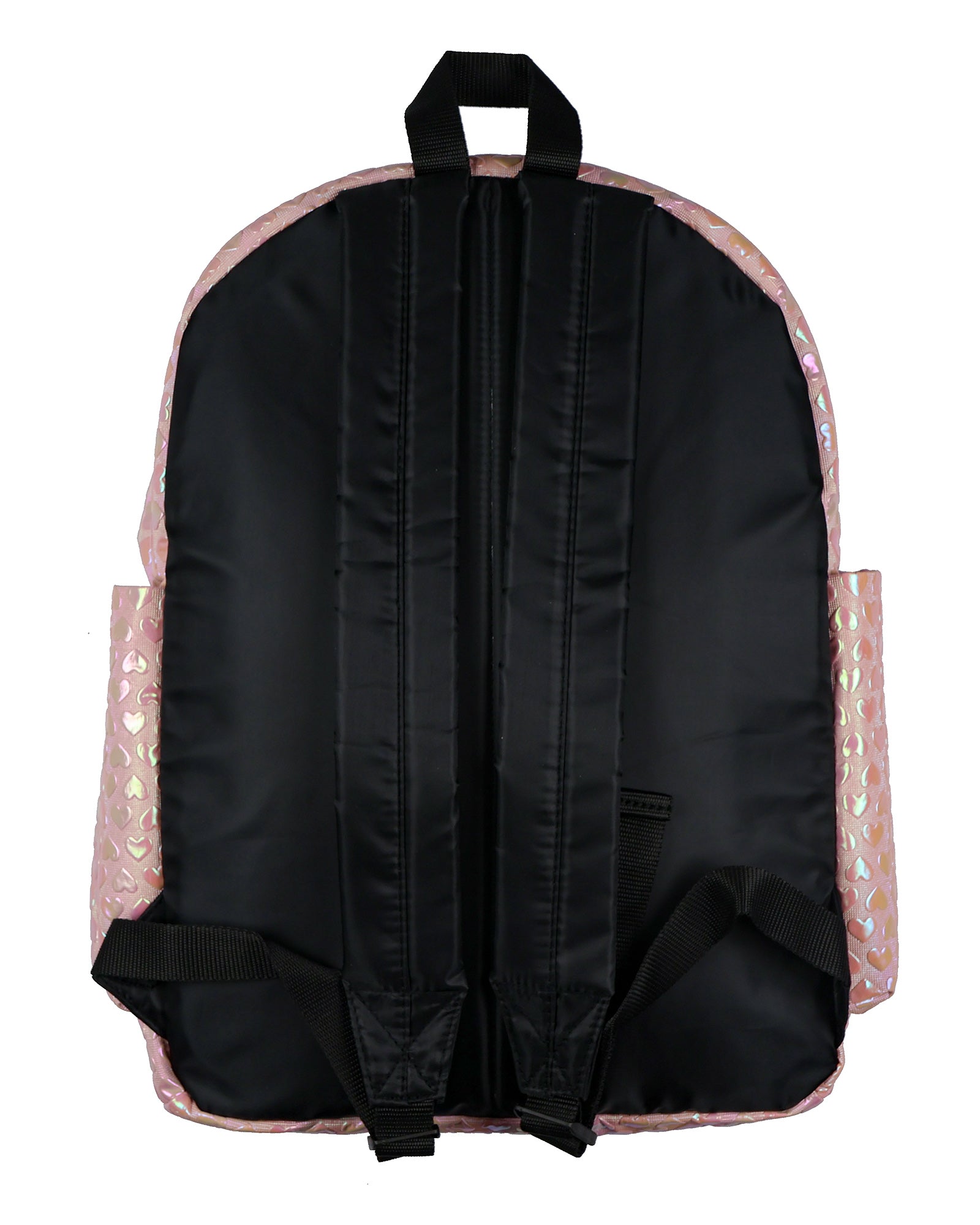 PJammy Iridescent Pink Hearts Backpack All-Over Design 16" Book Bag School