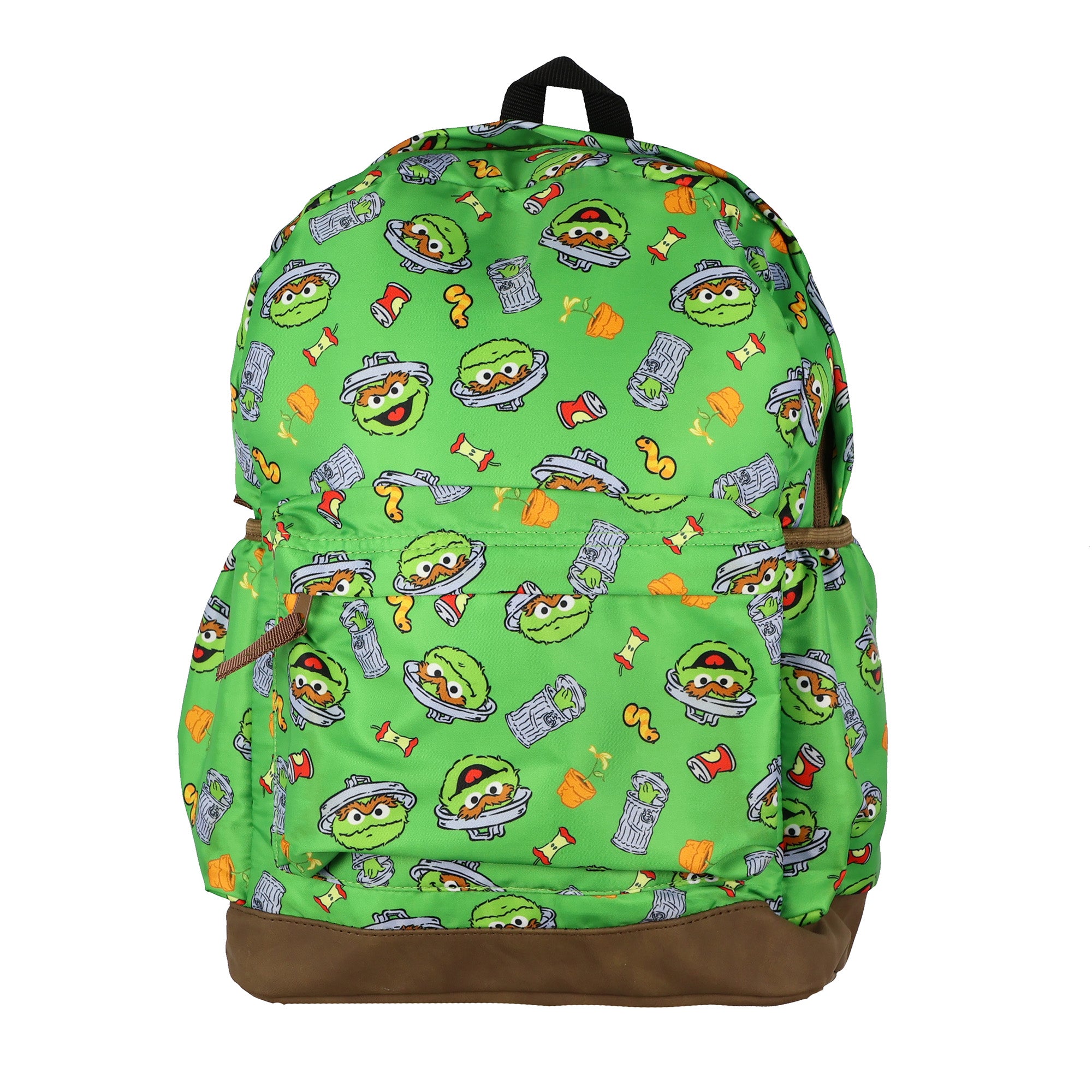 Sesame Street Oscar The Grouch Backpack All-Over Design with Adjustable Straps