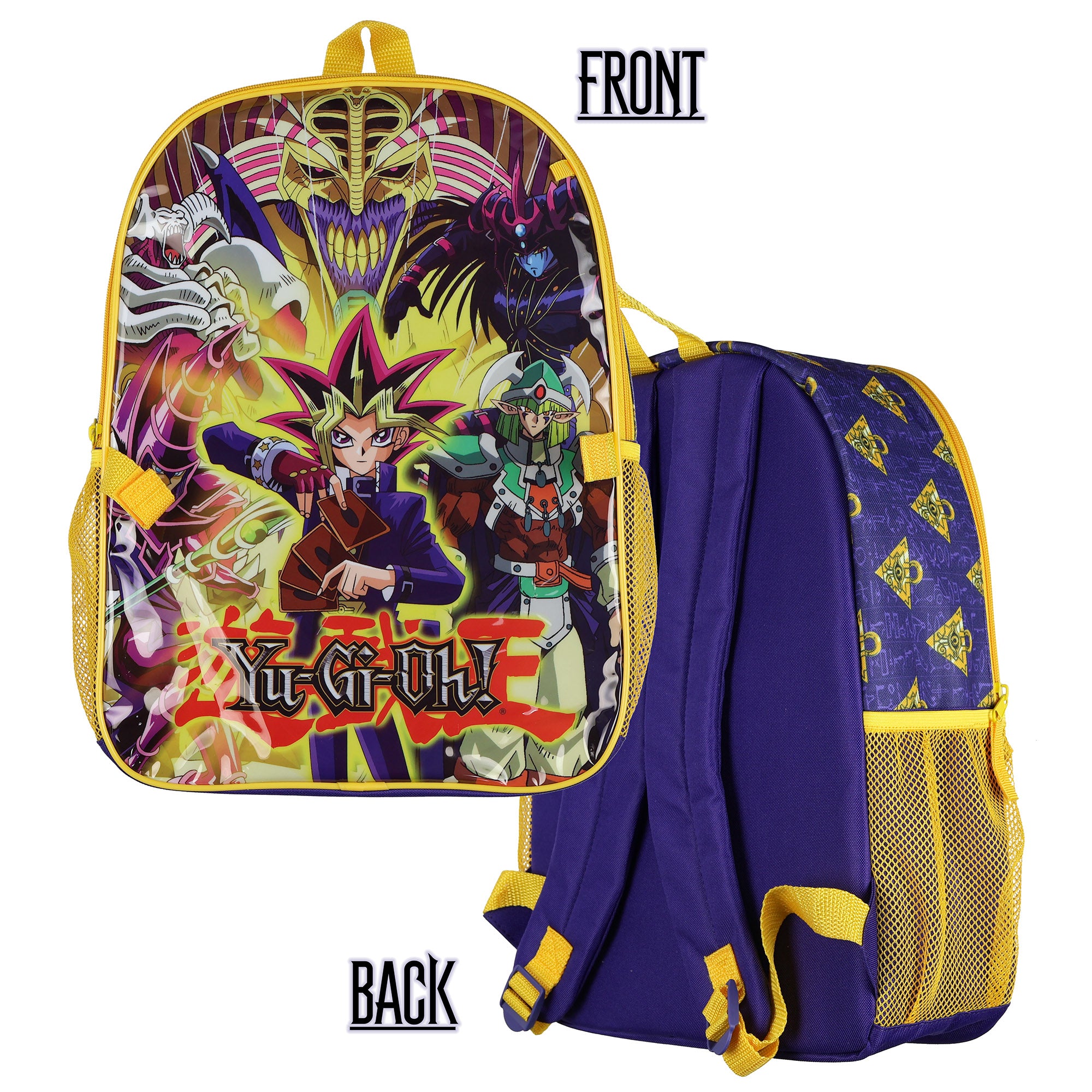Yu-Gi-Oh! 3 Piece Backpack Set with Detachable Insulated Lunch Box